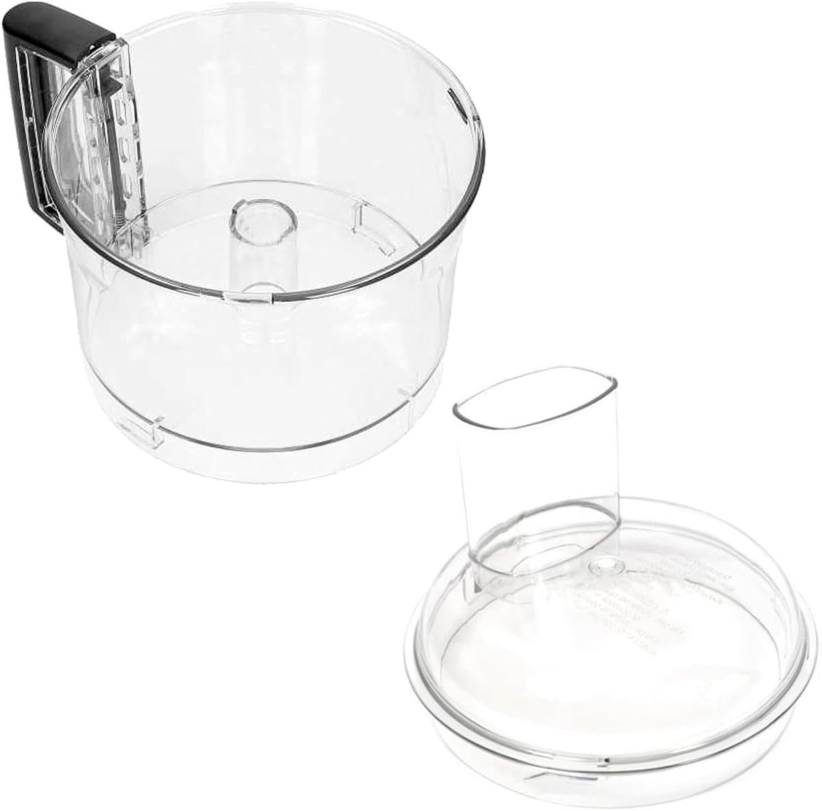 Mengkom met deksel - Reservekom Keukenmachine - Koken en Bakken - Premium Kwaliteit Vervanging - 4200/4200XL Serie - Transparant — afbeelding 1