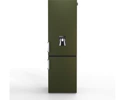 NUNKI LARGEH2O-FMIL / Combi Bottom Koelkast, E klasse, 268l, Waterdispenser, Military Green, Matte (FRONT only)