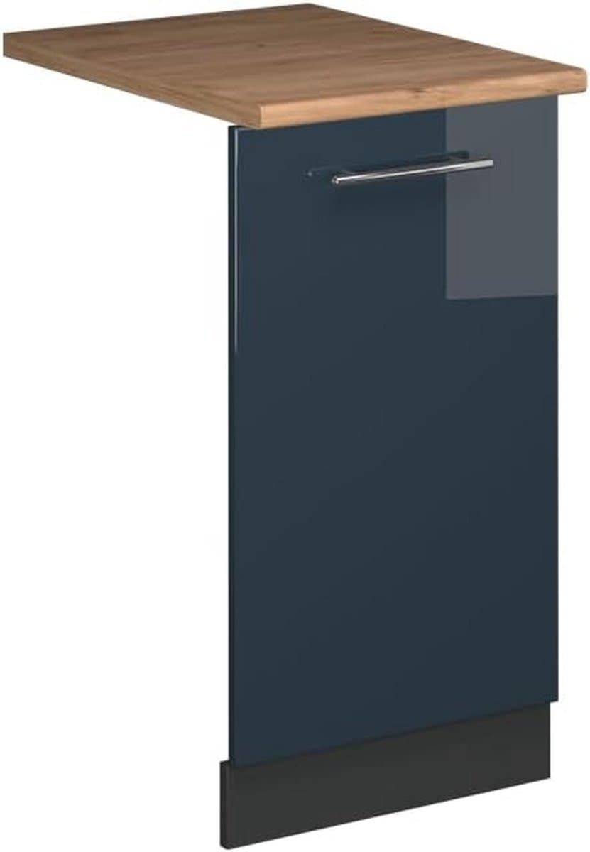 Vaatwasserfrontpaneel Hoogglans Donkerblauw 45 cm Inbouw — afbeelding 1