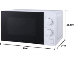 Magnetron 20 Liter Met Grillfunctie 700W Wit