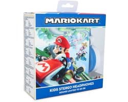 Super Mario Kart - Koptelefoon voor kinderen 3-7 jaar - Wit / Blauw