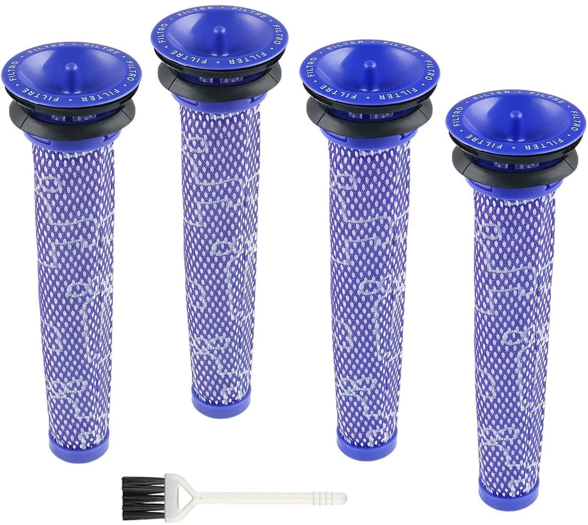 Vervangende filters voor Dyson V6 V7 V8 DC58 DC59 Animal Absolute draadloze stofzuigeronderdelen - 4 wasbare voorfilters voor Dyson stofzuiger - vergelijkbaar met onderdeelnummer 965661-01 — afbeelding 1