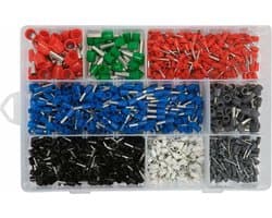 Yato YT-068914 - Kabeluiteinden en Connectoren Set - 1200 stuks - Messing en PVC