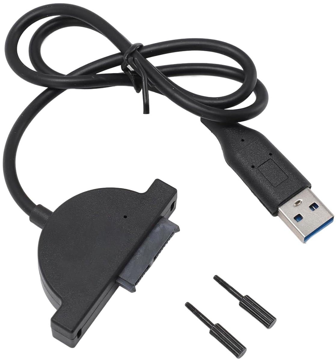 USB naar Kabel - Externe Schijf Adapter - Data Back-up - Hoge Snelheid - 50 cm Kabel - Zwart — afbeelding 1