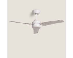 Fantiluxe - Kallberg - Plafondventilator zonder lamp - Wit - Ø105cm - Plafond ventilator - Afstandsbediening - Slaapkamer — afbeelding 1