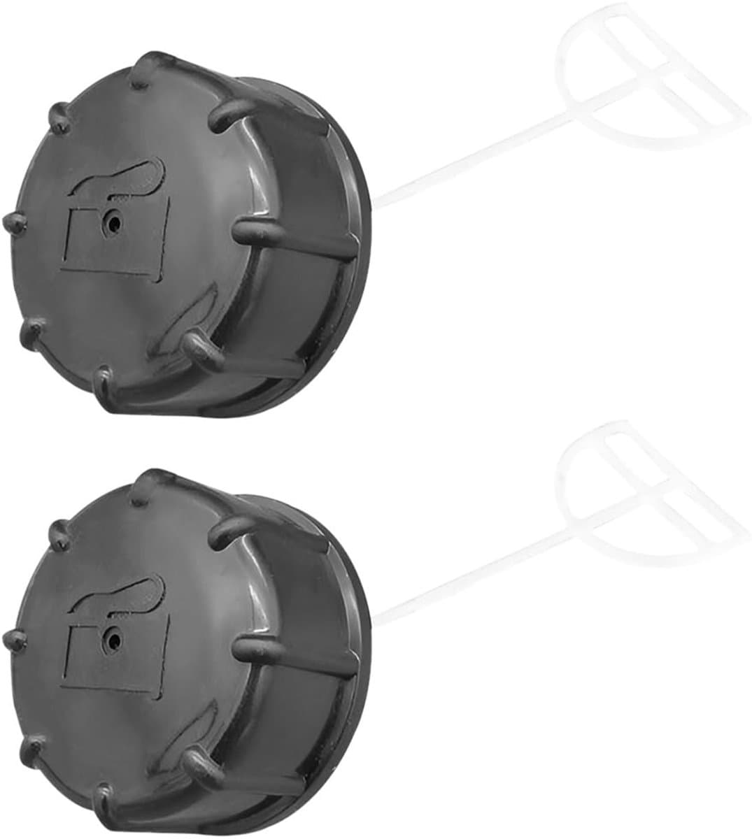 Dailygoods- Brandstofdeksel 4-takt - Kunststof - 2-pack - Zwart - Grasmaaieronderdelen - Afmetingen 5 x 3,5 cm - Slijtvast - Tankdeksel — afbeelding 1