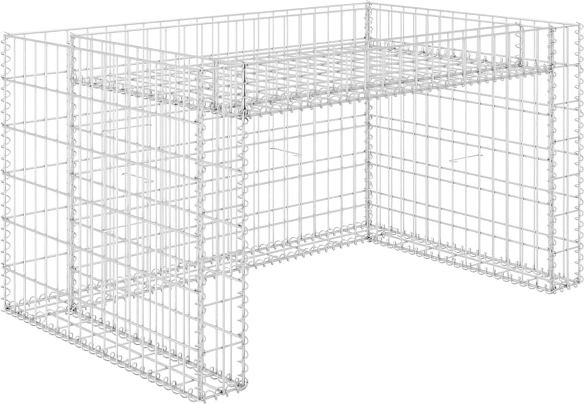 vidaXL - Grasmaaieroverkapping - met - plantenbak - 110x80x60cm - staaldraad — afbeelding 1