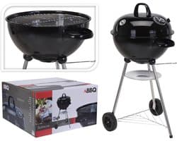 BBQ Houtskool ø47 cm | Barbeceu met wielen, thermometer & luchtrooster