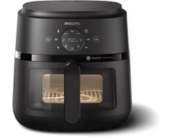 Philips 2000 Series Airfryer - NA230/00 - Kijkvenster - RapidAir - 6.2L - Tot 5 Personen - Zwart — afbeelding 1