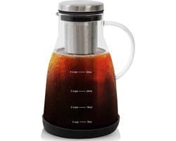 Cold Brew Koffie Maker - Slow Coffee - Borosilicaat Glas - 0.9 Liter - Uitneembare Filter