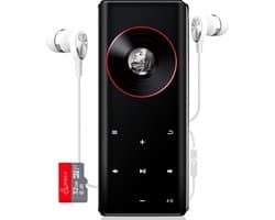 FOXLY® HiFi MP3/MP4 Speler Bluetooth Pro - FM Radio - Voice Recorder - Dictafoon - Inclusief Oordopjes & SD kaart
