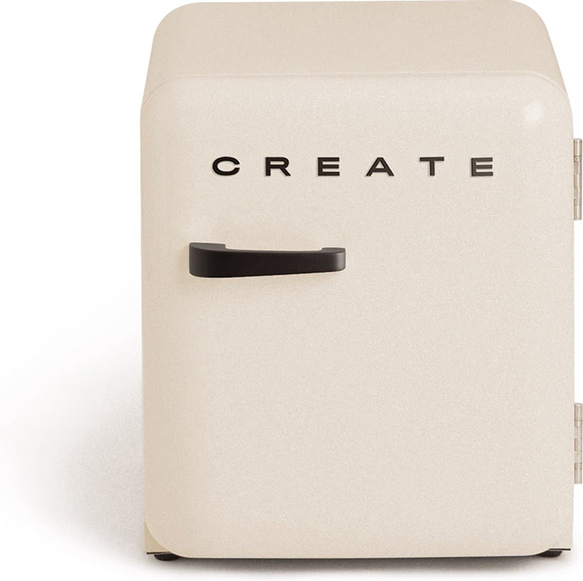 CREATE - Koelkast in retrostijl - Gebroken wit - Handvat Zwart - FRIDGE RETRO 48L — afbeelding 1