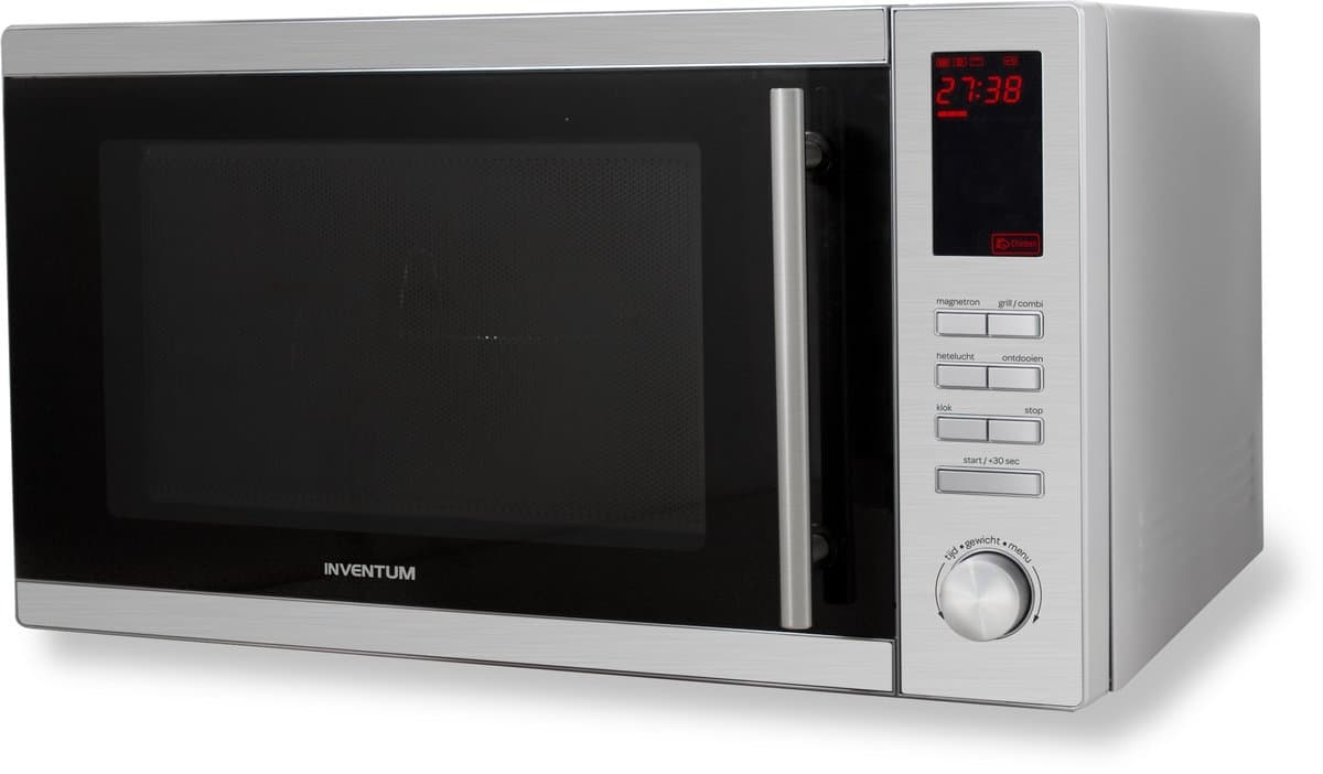 Inventum MN255C - Vrijstaande combimagnetron - Heteluchtoven - Grill - 25 liter - 900 watt - 10 kookprogramma's - RVS/Zwart — afbeelding 1