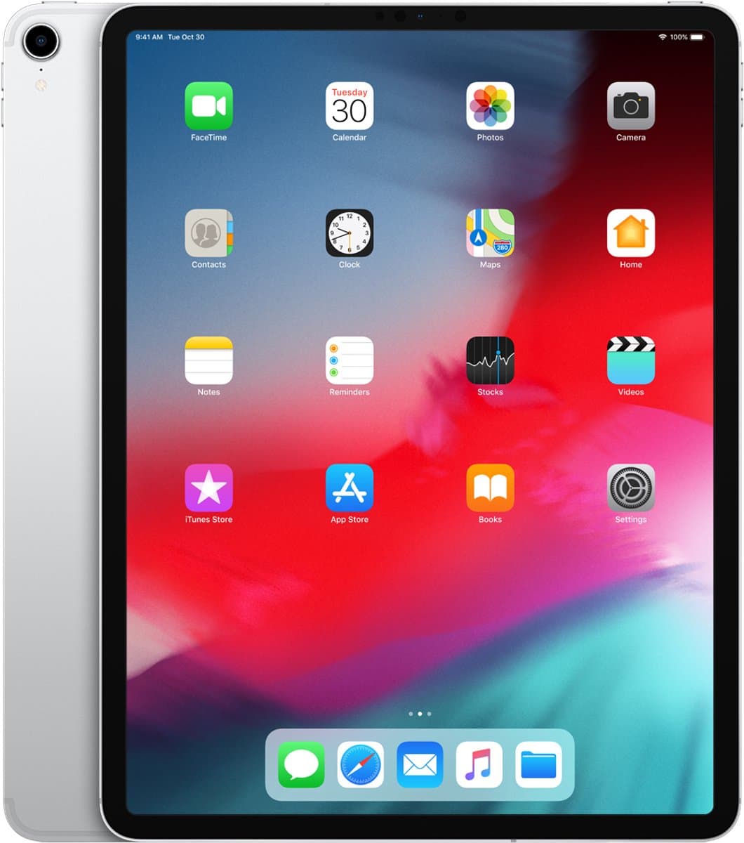 Apple iPad Pro (2018) - 12.9 inch - WiFi + Cellular (4G) - 256GB - Zilver — afbeelding 1