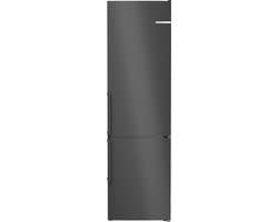 Bosch KGN39VXBT - Serie 4 - Vrijstaande koel-vriescombinatie - Zwart - Total No Frost; Nooit meer ontdooien - VitaFresh - Energielabel B - VitaFresh XXL 0°C: houd etenswaren langer vers met extra ruime vershoudlades