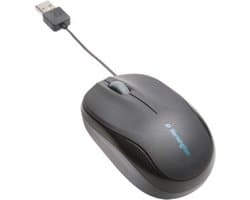 Intrekbare Mobiele Muis voor Windows, macOS en Chrome OS - Reisformaat Zwart