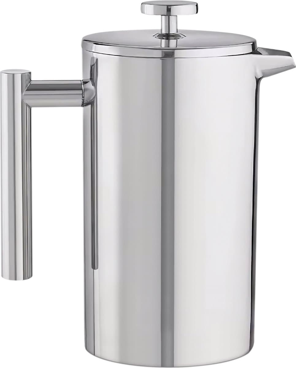 Maevory French Press Koffiemaker - Cafetière - Dubbelwandig - RVS - 1L — afbeelding 1