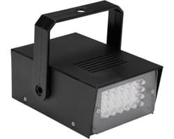 HQ-Power MINI STROBOSCOOP MET WITTE LEDs - 24 LEDs - OP BATTERIJEN