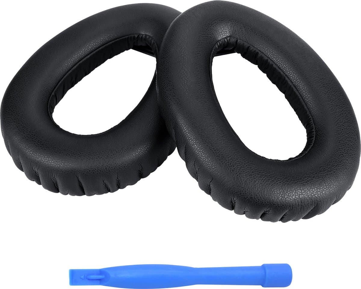 Vervangende Oorkussens voor Sennheiser PXC480/PXC550/PXC 550-II/MB660 UC/MB 660 MC Hoofdtelefoons van MMOBIEL – Memory Foam en Protein PU Koptelefoon Oorkussens - Noise Isolation Earpads – Zwart — afbeelding 1