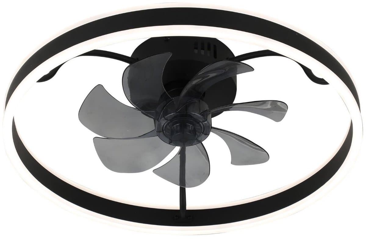 Rabalux - Plafondlamp met ventilator - 40W - Zwart, Fanfy — afbeelding 1