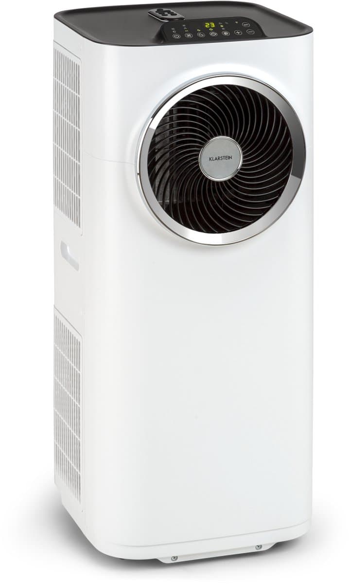 Klarstein mobiele airconditioner met luchtafvoerslang, 5-in-1 airconditioner, ventilator, luchtontvochtiger, luchtreiniger & nachtmodus, app-bediening, kleine & draagbare airconditioner voor thuis & op kantoor, 12000 BTU,4 kW voor 59 m² 50 dB — afbeelding 1