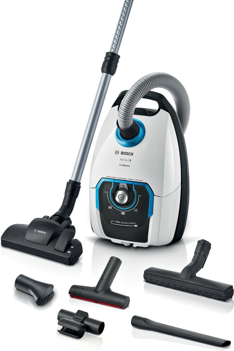 Bosch Serie 8 BGB75XSIL stofzuiger 5 l Trommelstofzuiger Droog 650 W Stofzak — afbeelding 1