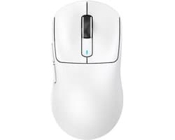 Attack Shark X3 Draadloze Gaming Muis - Superlicht 49g - 26.000 DPI PAW3395 Sensor - Bluetooth & 2.4GHz - Oplaadbaar - Wit