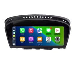 Autoradio met Carplay en Android auto | Geschikt voor Bmw 3, 5 en 6 serie E60 E61 E63 E64 E90 E91 E92 E93 2003-2012 | Radio scherm met Navigatie | 2003 2004 2005 2006 2007 2008 2009 2010 2011 2012 | CCC M5 | Met screencleaner
