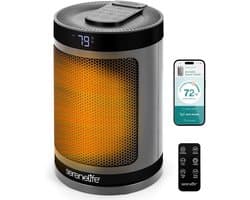 Draagbare Elektrische Kachel met Thermostaat en WiFi Besturing voor Thuis