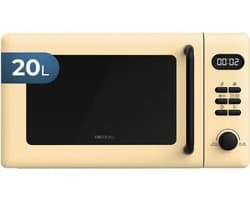 Digitale magnetron - Compacte oven - Snel opwarmen - Met grillfunctie - 20 liter - Geel