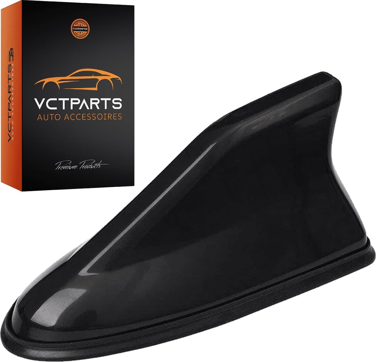 VCTparts® Universele Haaienvin Autoradio Antenne Zwart - Shark Fin AM/FM Dakantenne Auto Universeel met Eenvoudige Installatie Moderne Upgrade — afbeelding 1