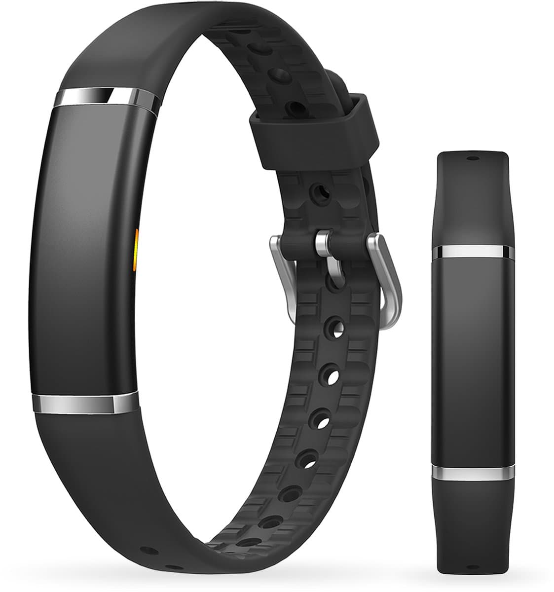 Activity Tracker - Waterdicht IP68 - Meet Hartslag, SpO₂ en Slaap - Stappenteller - Geanodiseerd Aluminium - BREND-App - Zwart - BREND BR-2249 — afbeelding 1