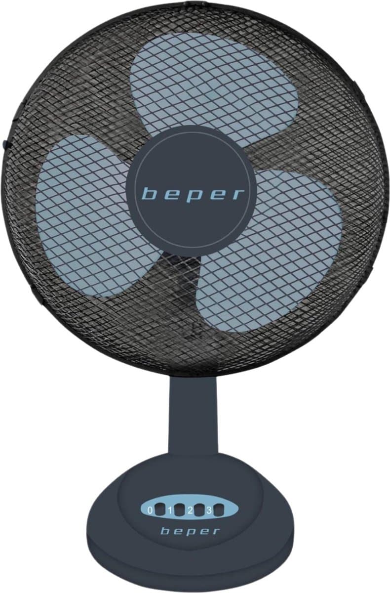 Beper P206VEN240 - Tafelventilator - Mini Ventilator - Bureau Ventilator - Draagbare Ventilator - Stille Ventilator Tafelventilator Ø 40 cm - Ventilator - Zwart — afbeelding 1