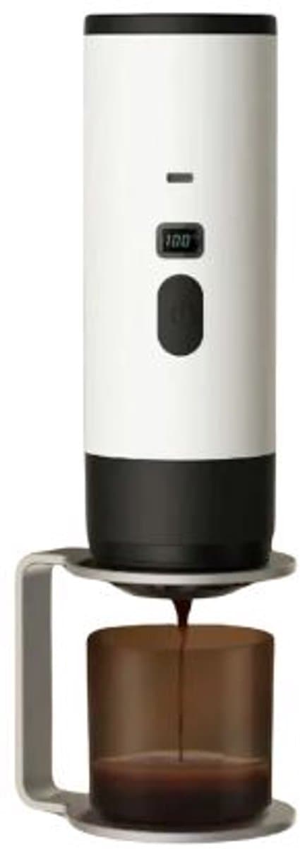 Draagbaar Koffiezetapparaat - Geschikt Voor Poeder, Capsules en Dolce Gusto - Koffie - Draadloos - Onderweg- Wit — afbeelding 1