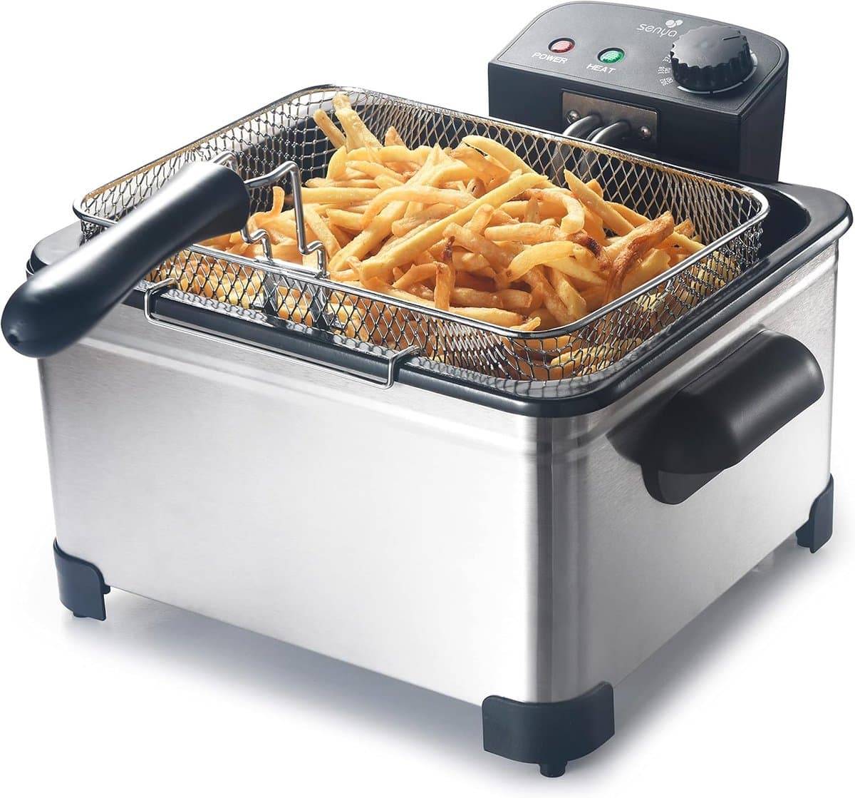 Elektrische Friteuse 5 L met Afneembare Manden - Hoge Capaciteit en Eenvoudige Reiniging — afbeelding 1