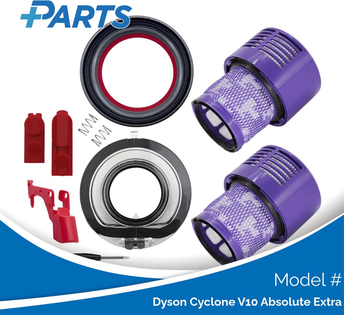 Dyson Cyclone V10 Absolute Extra Onderhoudsset (Plus.Parts® alternatief voor 969082-01) — afbeelding 1