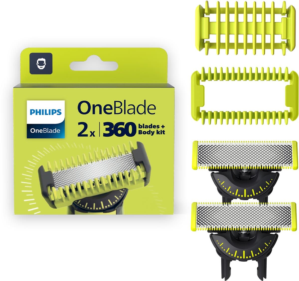 Philips Oneblade 360 Blade + Body Kit Qp624/50 Vervangmesjes — afbeelding 1
