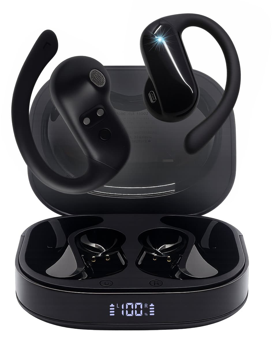 Xssive - Oortjes Draadloos - Open Air Sport Oortjes met Oorhaak - Draadloze Oordopjes - Bluetooth Earbuds - Hardloop Oortjes — afbeelding 1