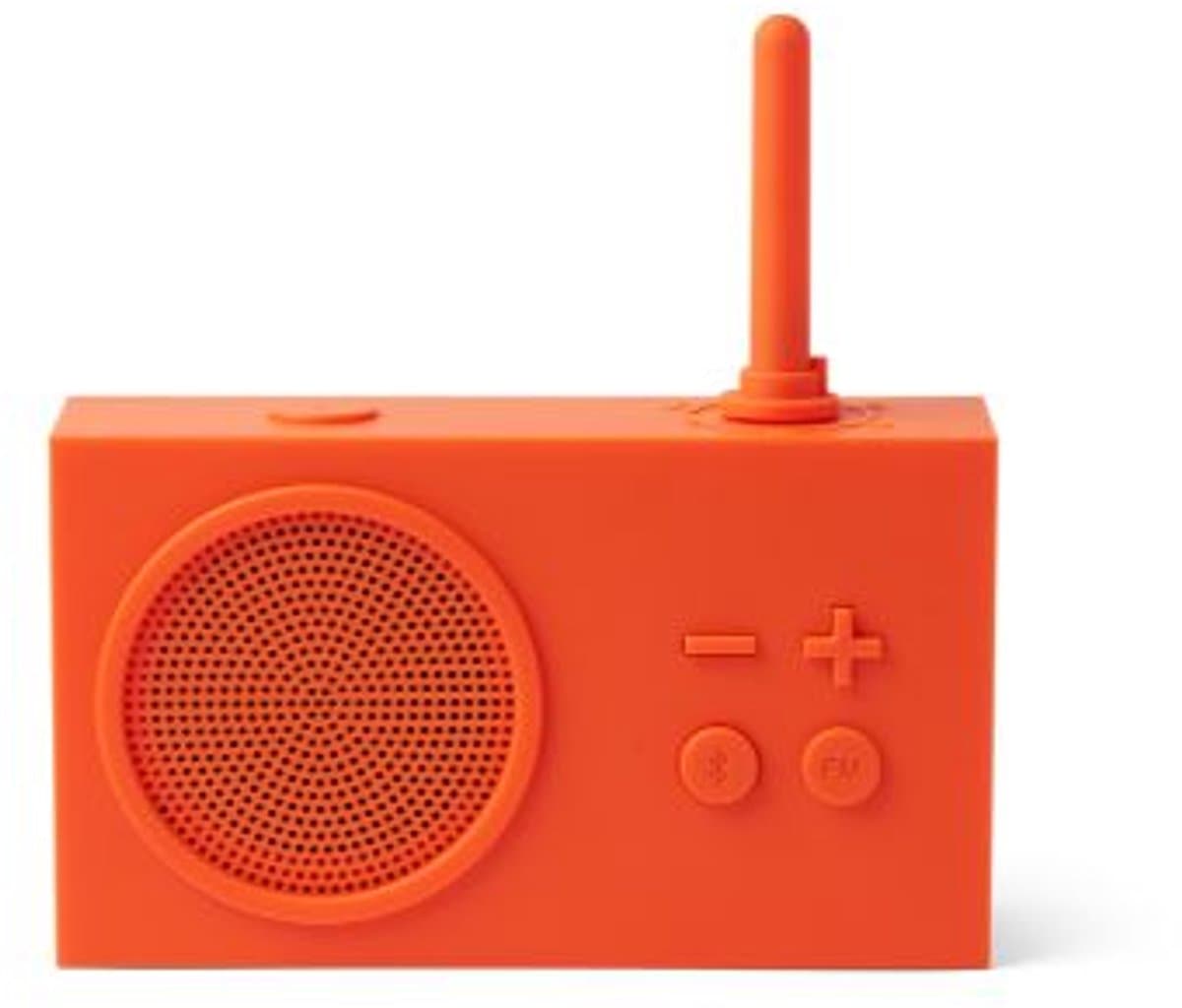Lexon Design TYKHO 3 FM Radio Bluetooth Speaker Badkamerradio - Orange — afbeelding 1