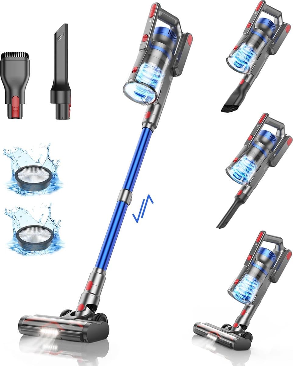 Mima® Steelstofzuiger - Stofzuiger - Stofzuiger zonder Zak - Steelstofzuiger - 1.2L - — afbeelding 1