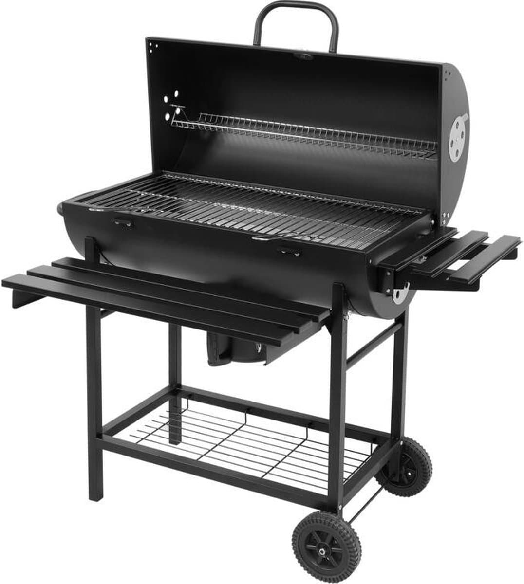 Luxe Houtskoolbarbecue met Deksel & 3 Werkbladen – XXL Grilloppervlak – Verrijdbaar – 108 x 68 x 94 cm — afbeelding 1