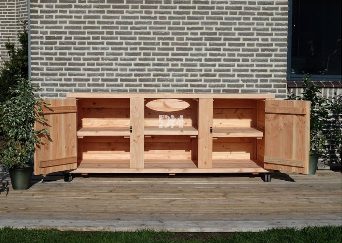 Bbq tafel | Barbecue tafel Chicago | Buitenkeuken | 3 delig | BuitenDuurzaam — afbeelding 1
