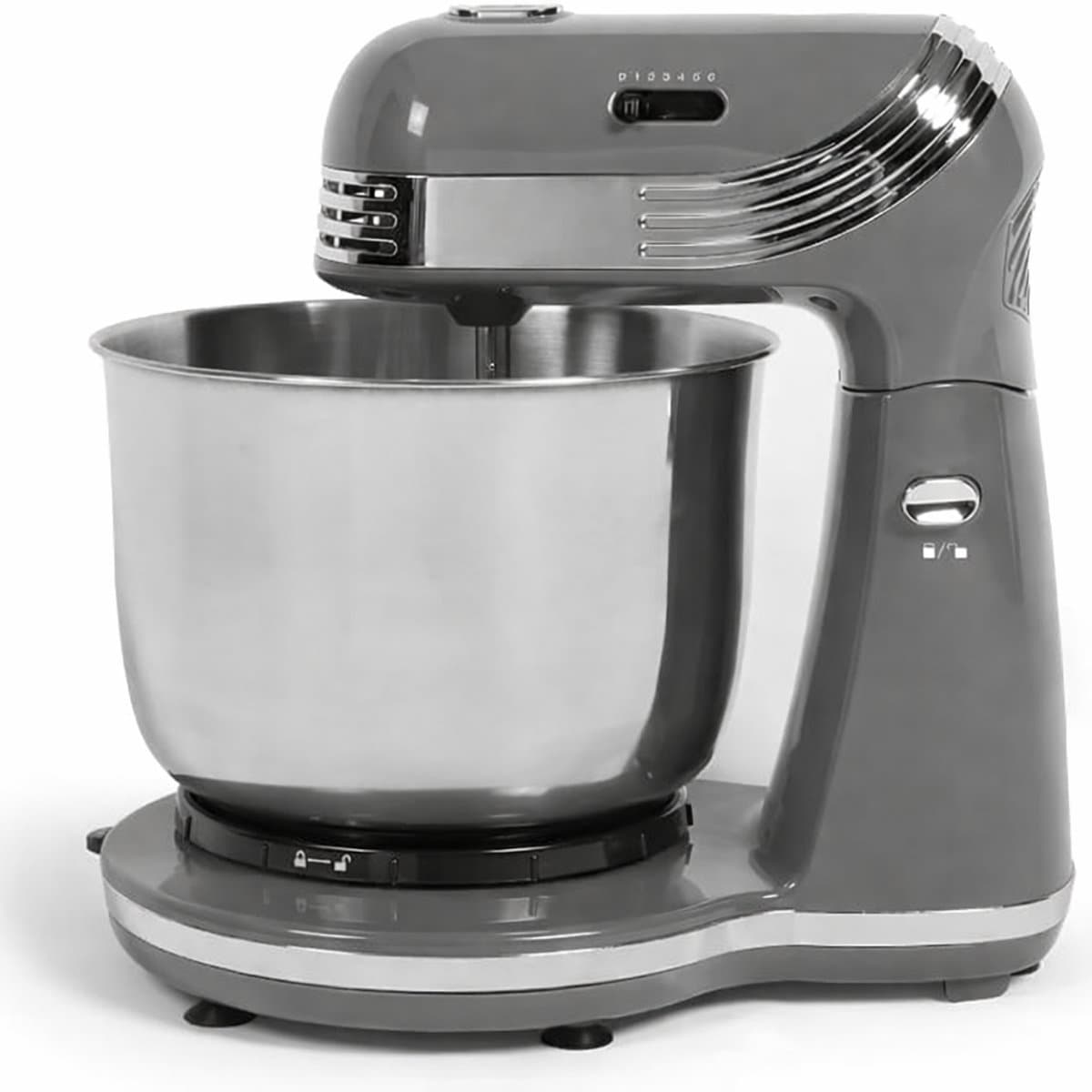 Multifunctionele Keukenrobot 3L – Deegmixer & Kneedmachine met Mengkom – Keukenmachine voor Mixen en Kneden – 250W – Grijs — afbeelding 1