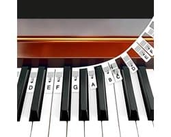 Finesse Siliconen Toetsenwijzer - Piano Stickers - Herbruikbaar Zonder Lijmresten - 32/37/49/54/61/88