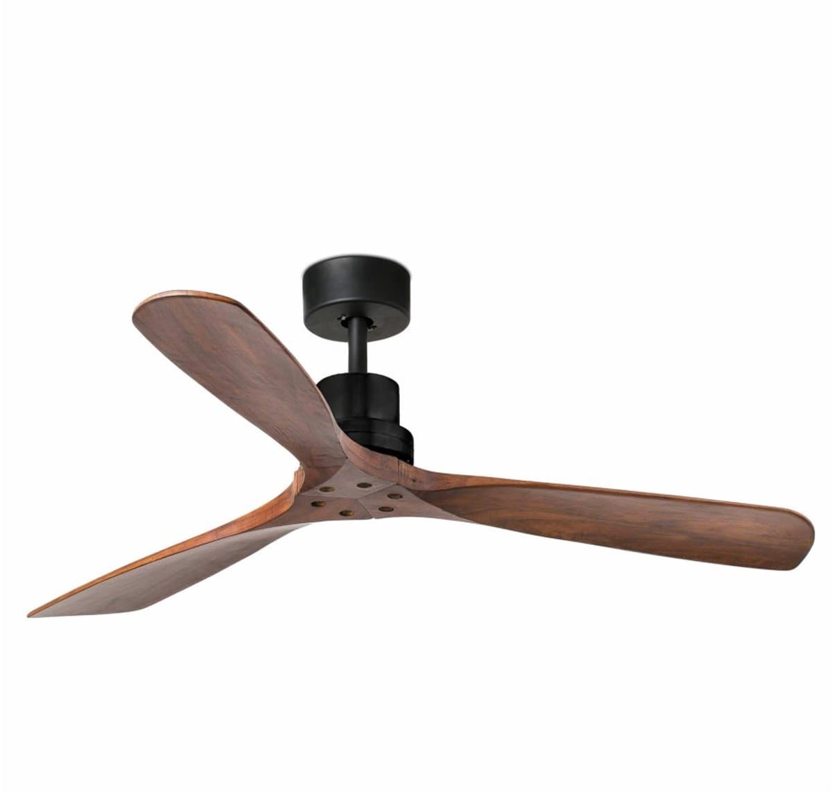 Faro Barcelona 33516DC - Lantau L Zwart/Houten Plafondventilator - Stille DC-motor, Geen licht, Afstandsbediening, 6 snelheden — afbeelding 1
