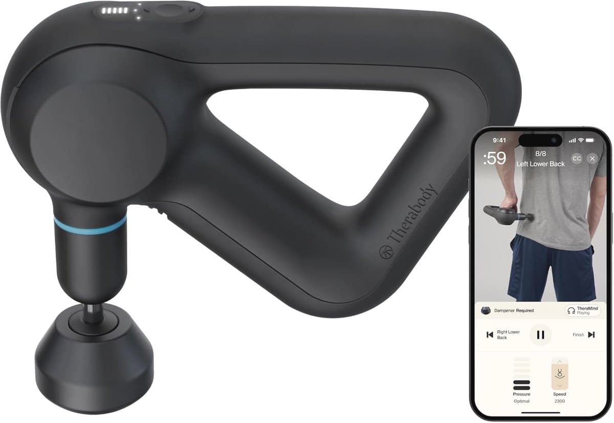 Diepweefmassagepistool voor Pijnverlichting - Elektrisch Percussiemassageapparaat met Bluetooth — afbeelding 1