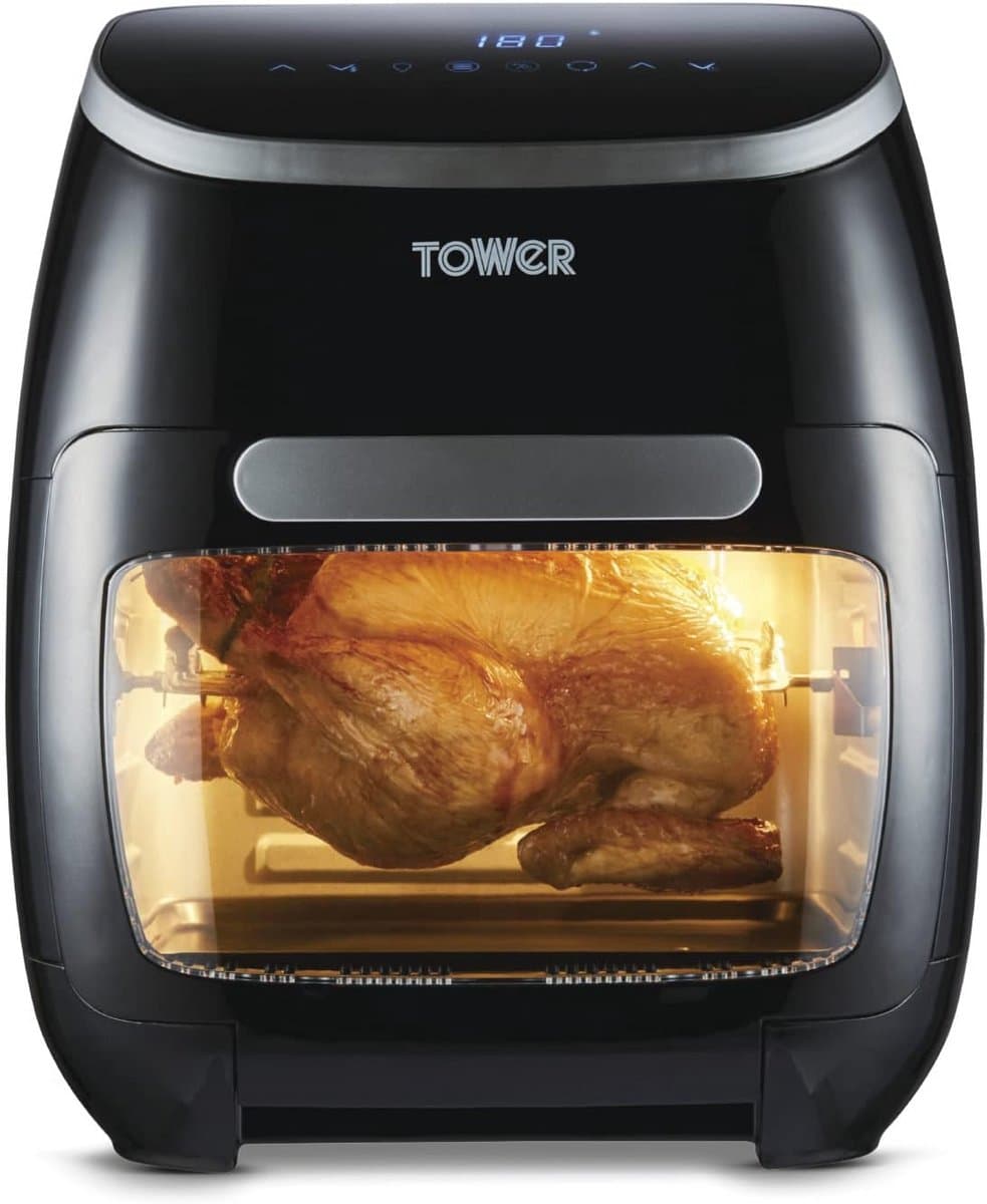 Digitale Airfryer Oven 10-in-1 met Snel Luchtcirculatie en 60-Minuten Timer, 11 L, 2000 W, Zwart — afbeelding 1