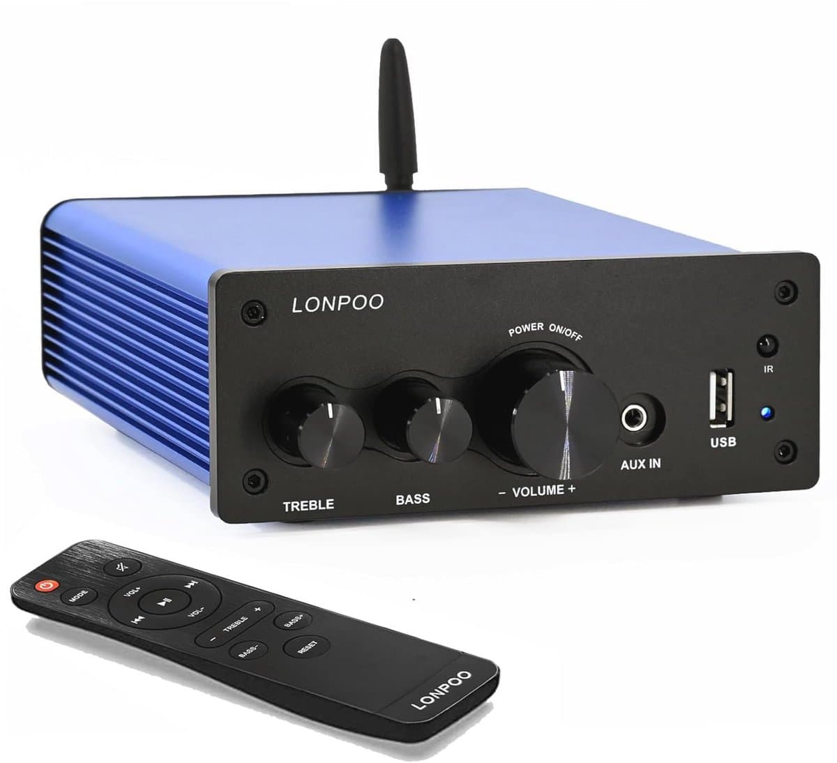 Hifi Versterker 200W met Bluetooth en Diverse Ingangen voor Optimaal Geluid — afbeelding 1