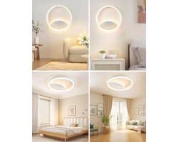 Dimbare LED plafondlamp met afstandsbediening en aanpasbare kleurtemperatuur 3000K - 6000K - 40x40cm 36W voor woonkamer, slaapkamer, keuken en meer