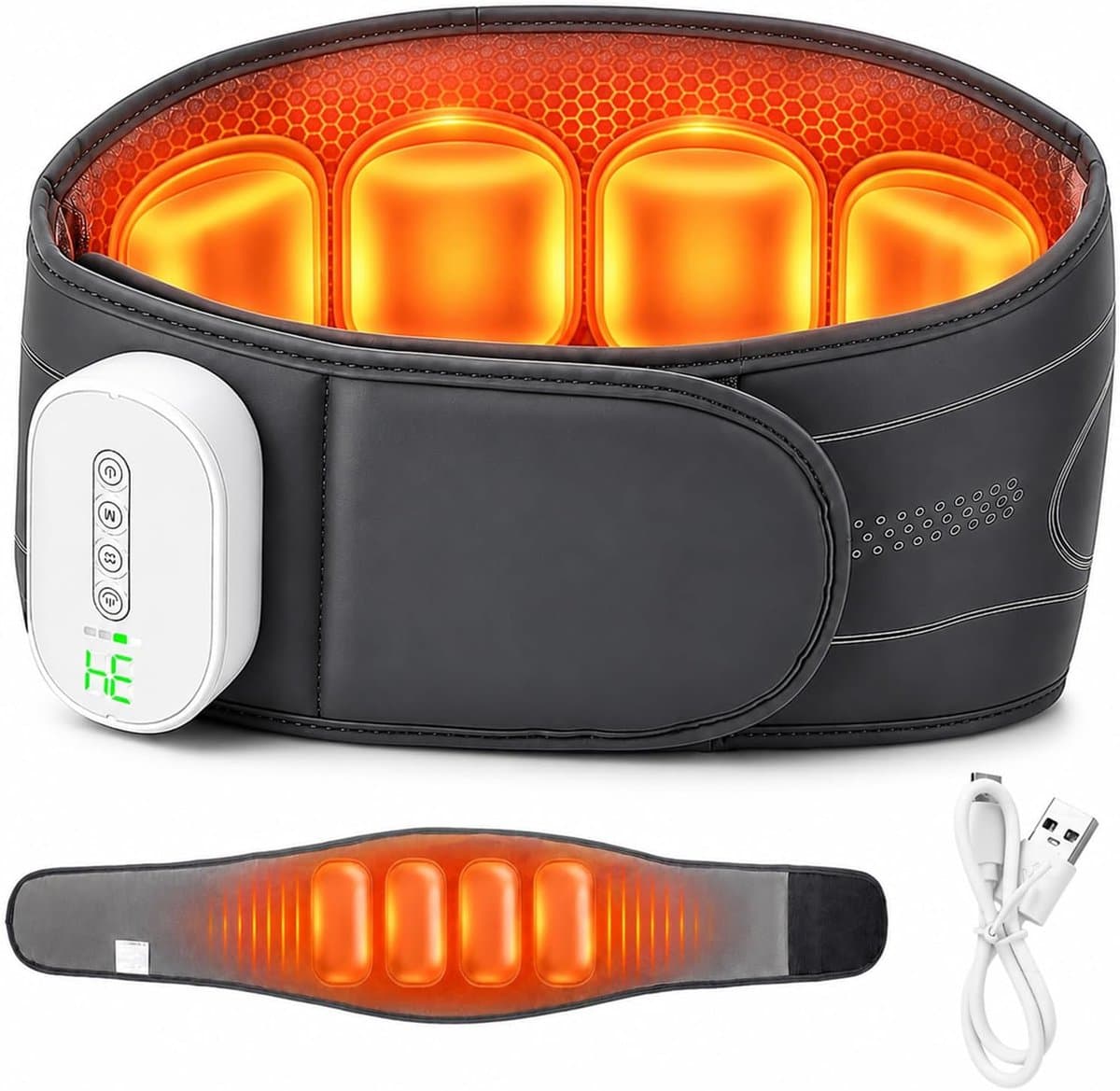 Massagegordel Rug Luchtkussens, 4 Warmte, 4 Intensiteit, 4 Airbags — afbeelding 1